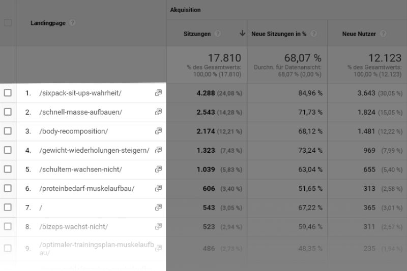 Mit Google Analytics findest du deinen Evergreen Content