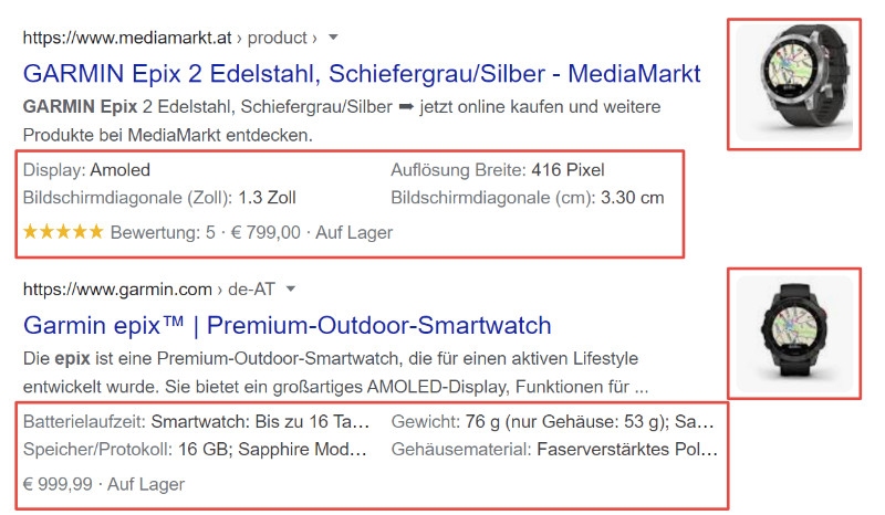 Rich Snippets: Online-Shops